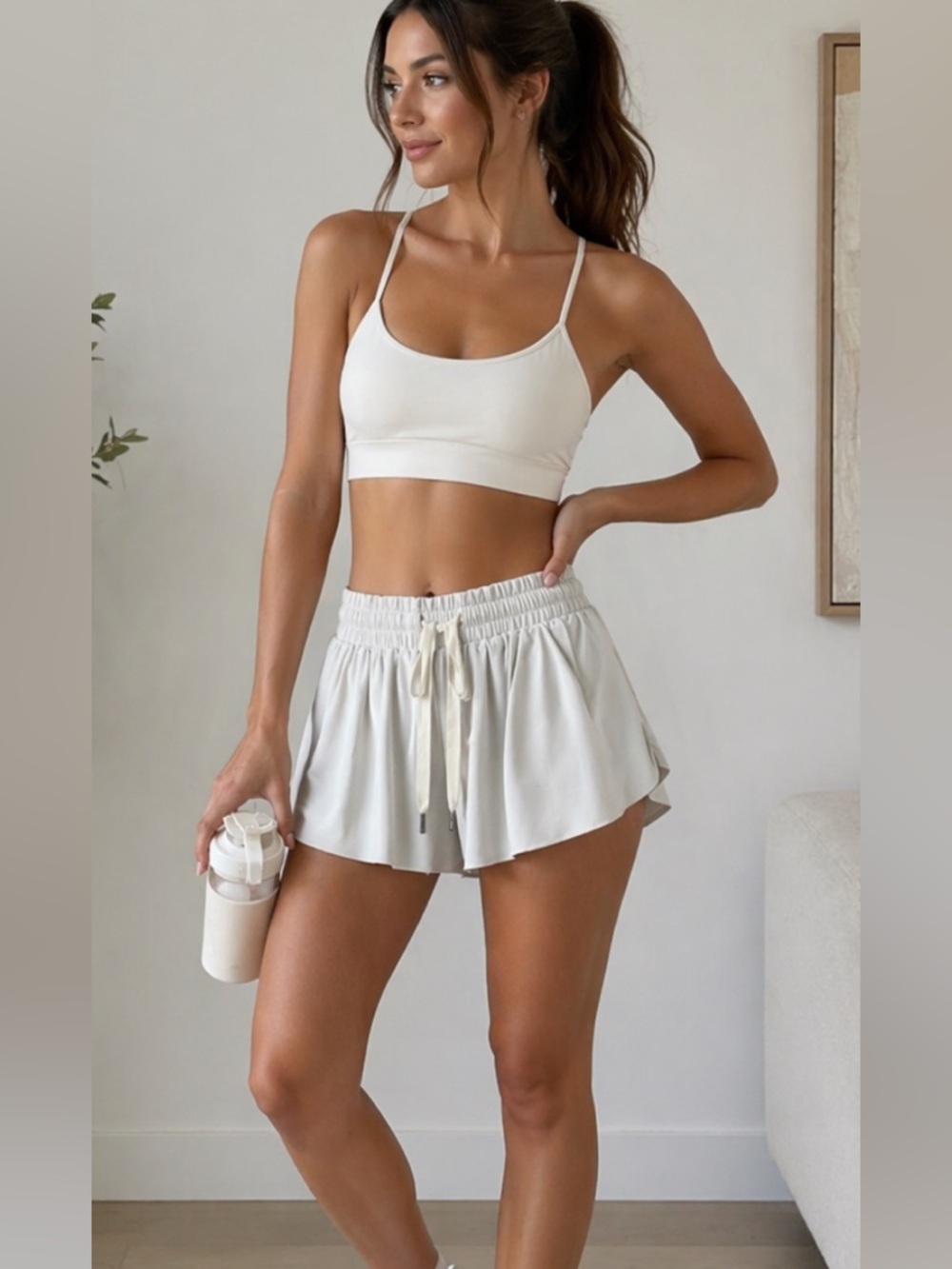 Stylish Women's gray Athletic Shorts